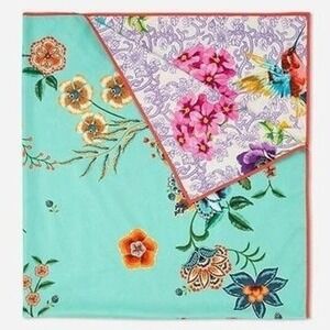 JOHNNY WAS reversible floral beach blanket towel